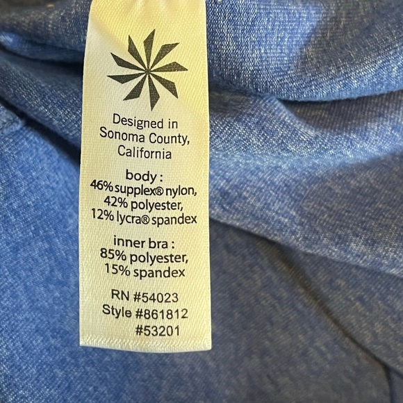 Athleta Heather Blue Heat Tank size M - Picture 4 of 7